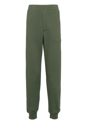 Alexander McQueen slim-fit cotton track pants - Green
