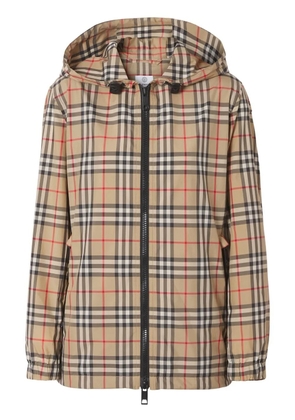 Burberry Vintage Check hooded jacket - Neutrals