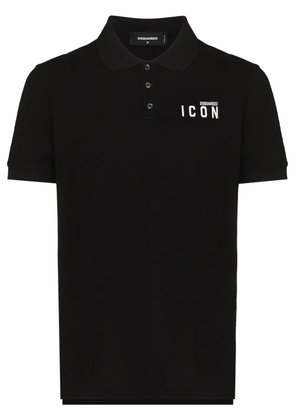 DSQUARED2 Icon-print polo shirt - Black