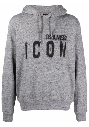 DSQUARED2 logo-print hoodie - Grey