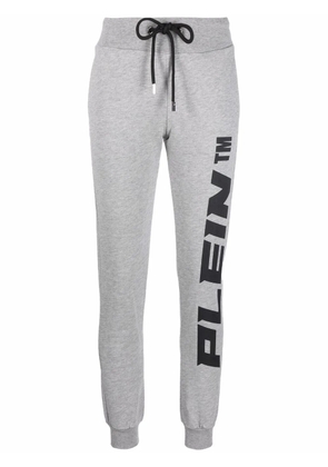 Philipp Plein logo-print jersey joggers - Grey
