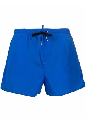 DSQUARED2 Icon-print drawstring swim shorts - Blue
