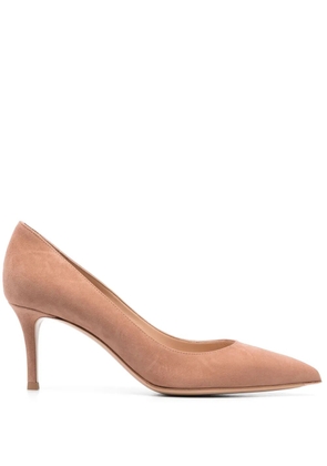 Gianvito Rossi Gianvito 70mm suede pumps - Neutrals