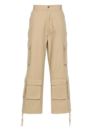 Represent logo-plaque cargo trousers - Neutrals