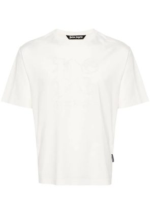 Palm Angels monogram-embroidered cotton T-shirt - White