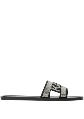 Karl Lagerfeld Jelly Sparkle cut-out sandals - Black