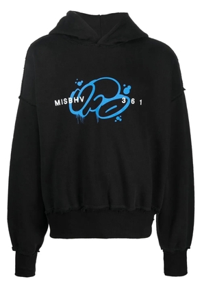 MISBHV x UFO361 logo-print hoodie - Black