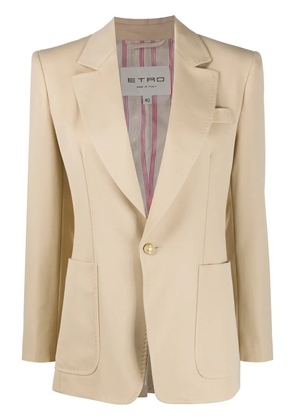 ETRO single-breasted tailored blazer - Neutrals