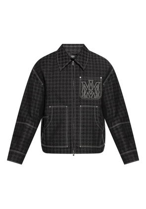 AMIRI printed zip-up jacket - 001 BLACK