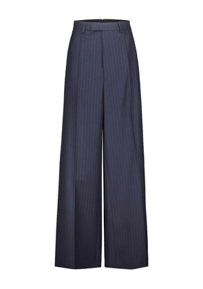 VETEMENTS pinstriped side-pockets trousers - Blue