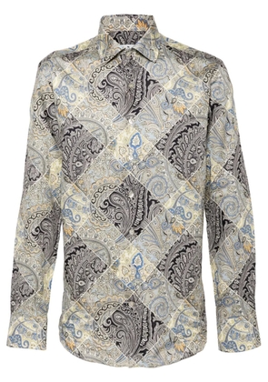ETRO paisley-print cotton shirt - Blue
