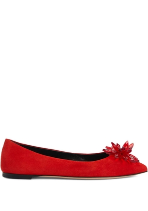 Giuseppe Zanotti Valliee ballet flats - Red