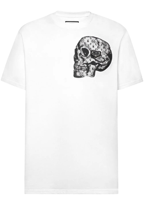 Philipp Plein skull-print cotton T-shirt - White
