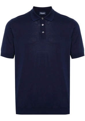 Drumohr fine-knit polo shirt - Blue