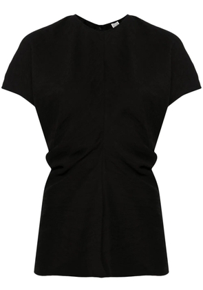 TOTEME Leteri textured blouse - Black