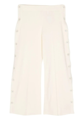 Jil Sander side-button straight-leg trousers - Neutrals