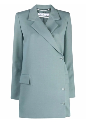 Off-White Cardbox wrap blazer - Green