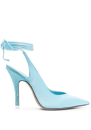 The Attico wrap-around pumps - Blue