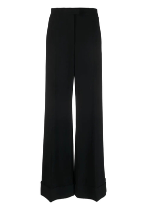 Moschino high-waisted wide-leg trousers - Black