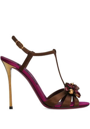 Dolce & Gabbana 105mm Keira 2.0 sandals - Brown