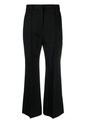 Lanvin flared cropped wool trousers - Black