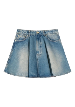 GANNI panel denim skirt - Blue