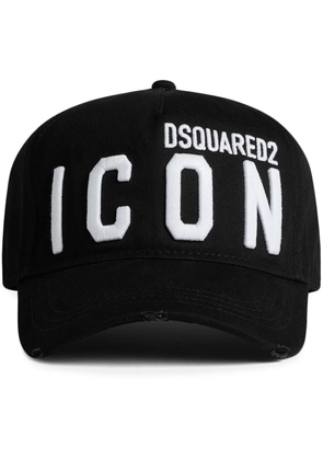 DSQUARED2 logo-embroidered baseball hat - Black