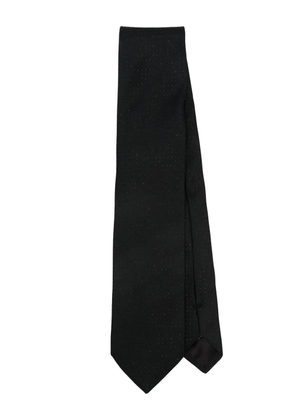 Lanvin sparkly satin tie - Black