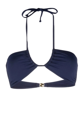 Moschino halterneck bikini top - Blue