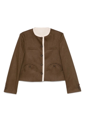 Blazé Milano contrast-trim jacket - Brown