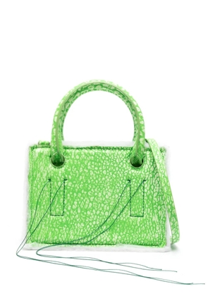 DENTRO mini Otto leather tote bag - Green