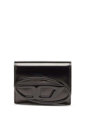 Diesel 1dr patent-leather cardholder - Black