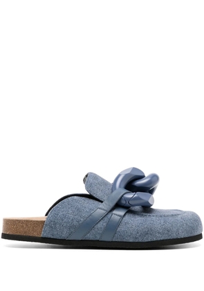 JW Anderson chain loafer mules - Blue