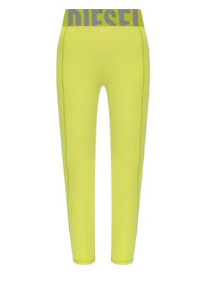 Diesel Adeline logo-waistband leggings - Yellow