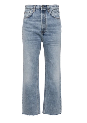 TOTEME whiskering-effect straight-leg jeans - Blue