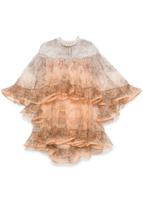 ZIMMERMANN embellished mini dress - Orange