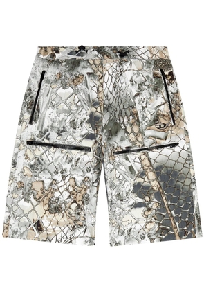 Diesel P-Mckell graphic-print shorts - Grey