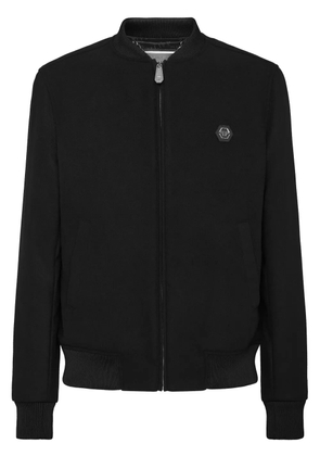 Philipp Plein Skull & Bones bomber jacket - Black