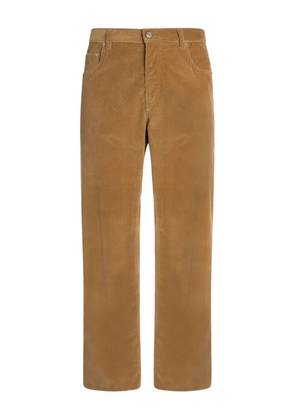 ETRO straight-leg corduroy trousers - Yellow
