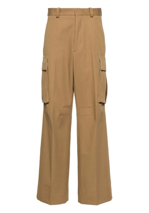 Victoria Beckham twill straight cargo pants - Brown