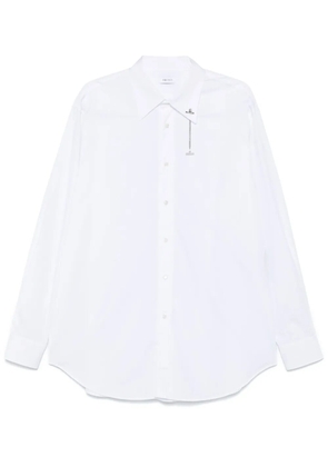 Alexander McQueen cross-bar chain shirt - White