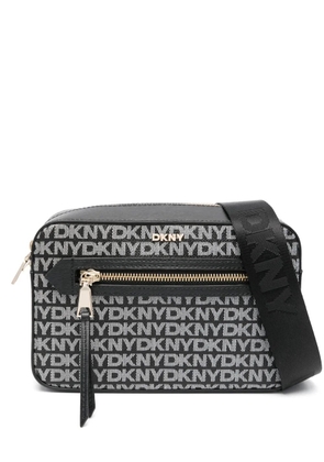 DKNY Bryant Ave monogram-pattern cross body - Black
