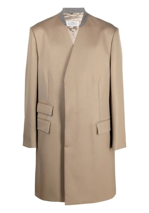 Maison Margiela Cavalry single-breasted wool coat - Neutrals