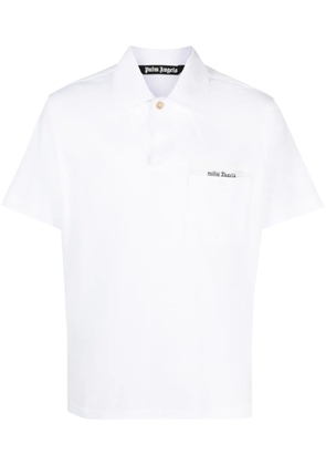 Palm Angels Sartorial Tape cotton polo shirt - White