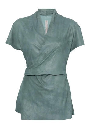 Rick Owens leather top - Green