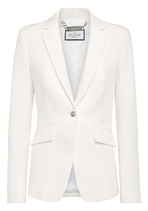 Philipp Plein Cady LS Crystal Skull blazer - White