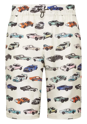 Philipp Plein Cool Kid Cars Racing shorts - White