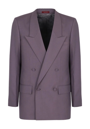 Gucci double-breasted flap-pocket jacket - Purple