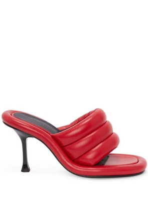 JW Anderson Bumper Tube padded sandals - Red