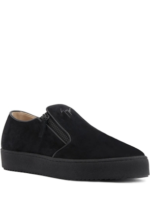 Giuseppe Zanotti Gz Mike zip-detail slip-on sneakers - Black
